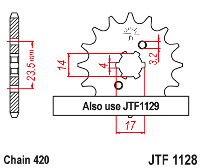 Front sprocket JT JTF1128,11