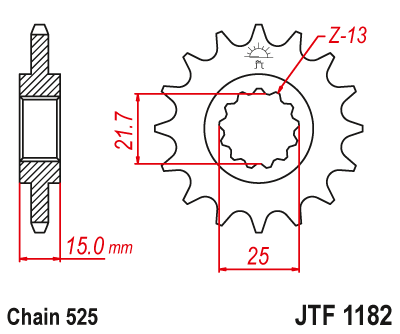 Front sprocket JT JTF1182,14