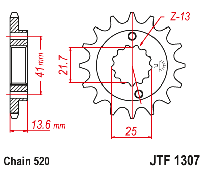 Front sprocket JT JTF1307,14