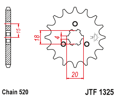 Front sprocket JT JTF1325,11