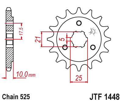 Front sprocket JT JTF1448,15