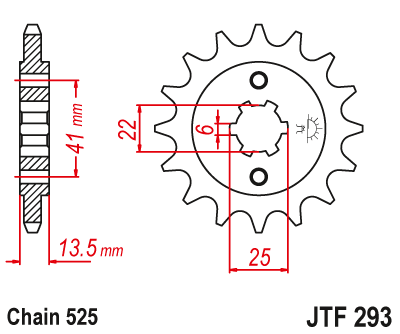 Front sprocket JT JTF293,15