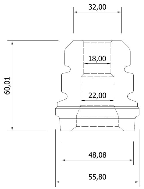 Bottom out bumper 18mm conical in layers - Lainer Suspension