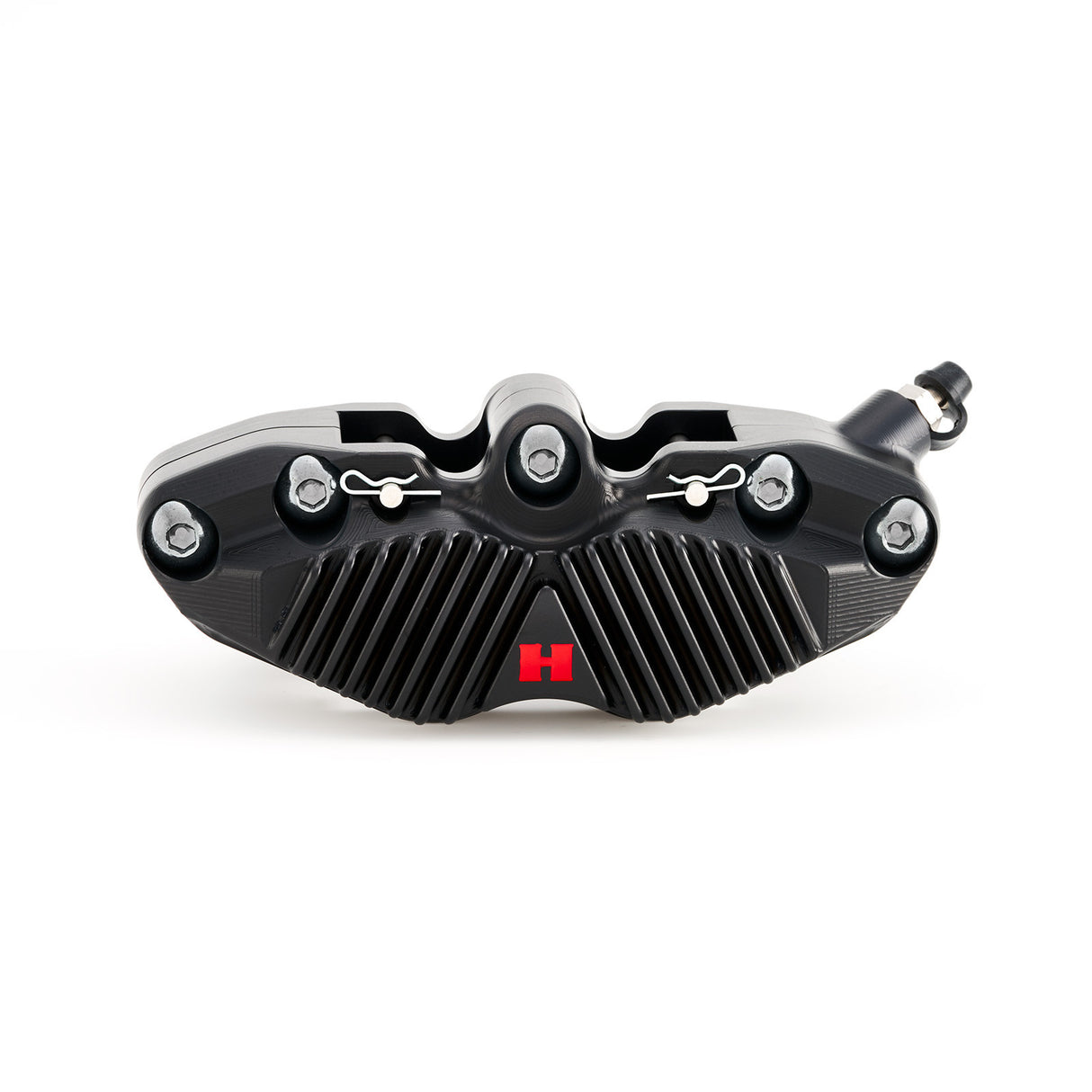 HEL V2 108mm Solid Billet 4 Piston Front Radial Brake Calipers with Finned Back