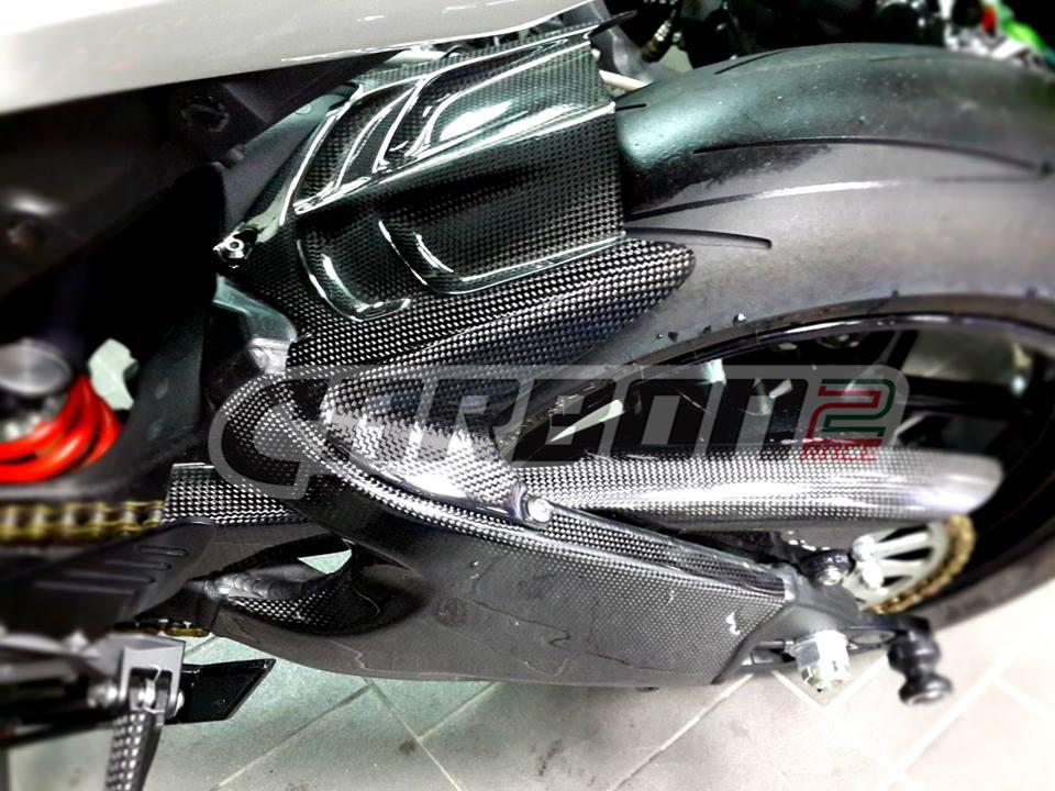 Kawasaki ZX-6R 2009-2024 Carbon Fiber Rear Hugger