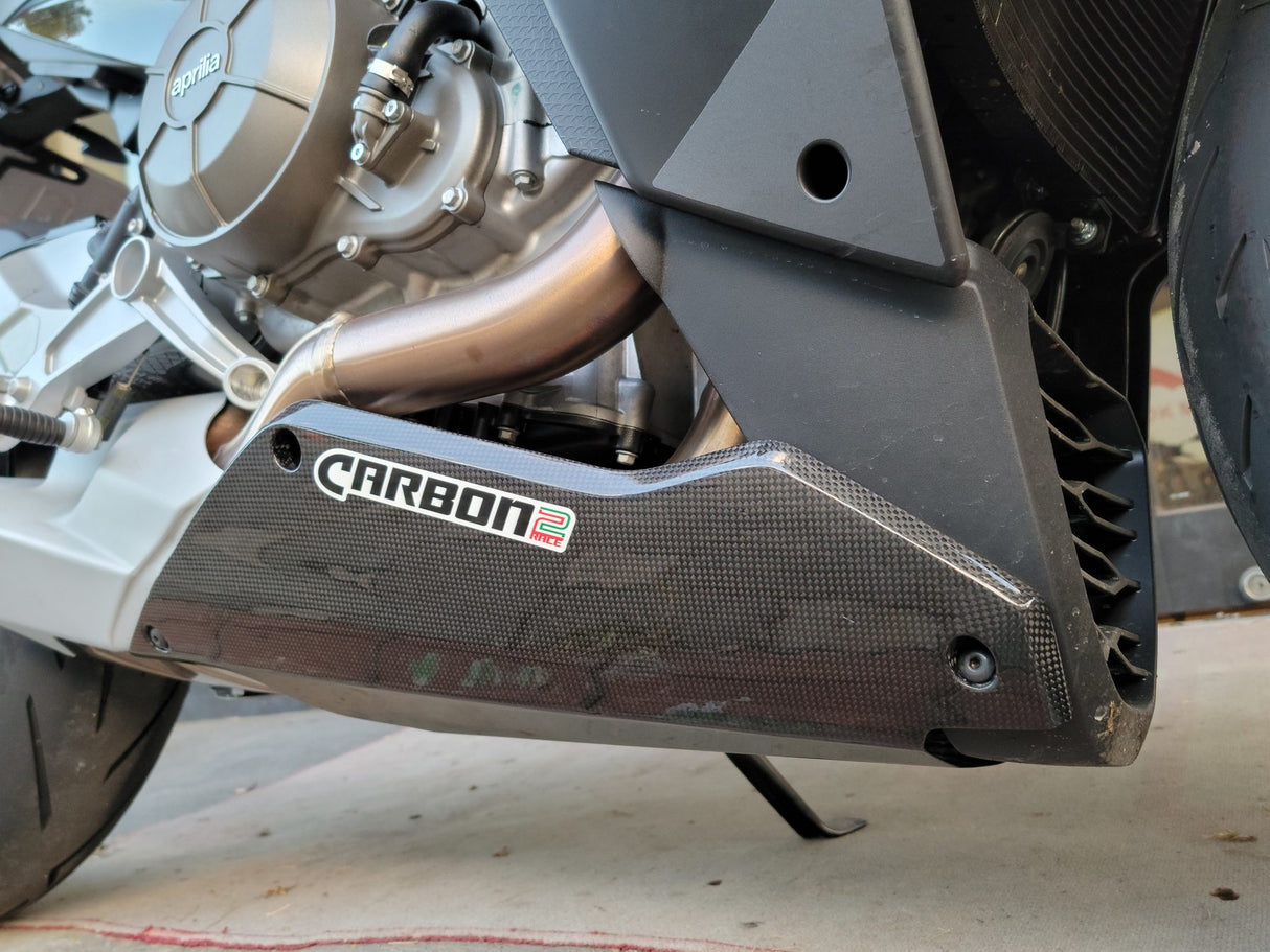 APRILIA RS660 Carbon Fiber Lower Side Fairing – Belly Pan