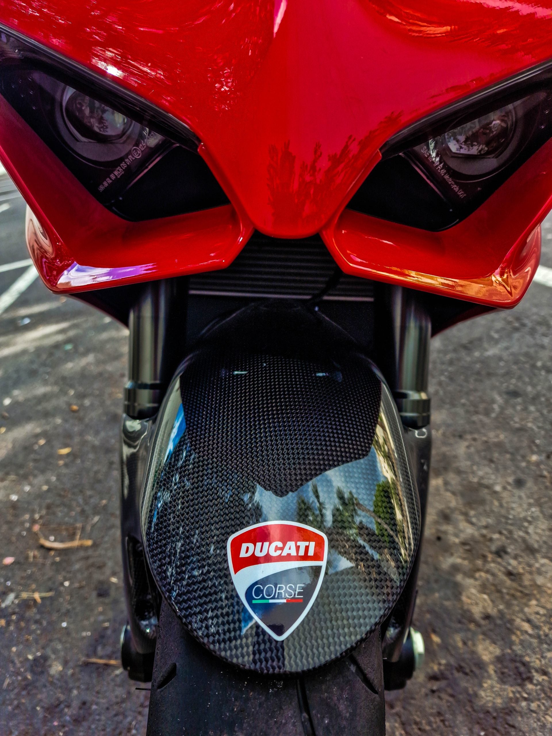 DUCATI Panigale V4 Carbon Fiber Front Fender – msliders