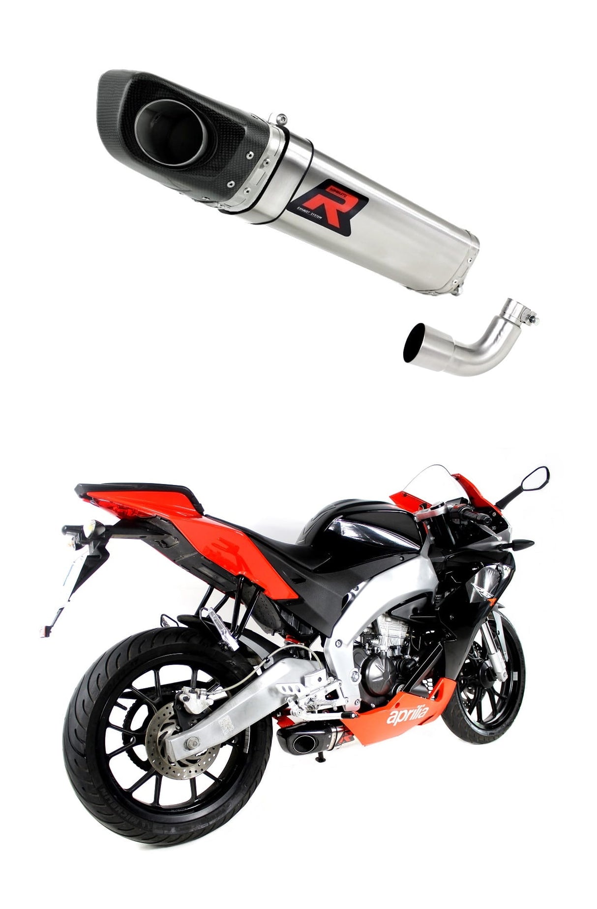 Aprilia RS4 125 ABS 2012 - 2017 Exhaust Silencer Muffler HP4 + dB killer medium 20 m.