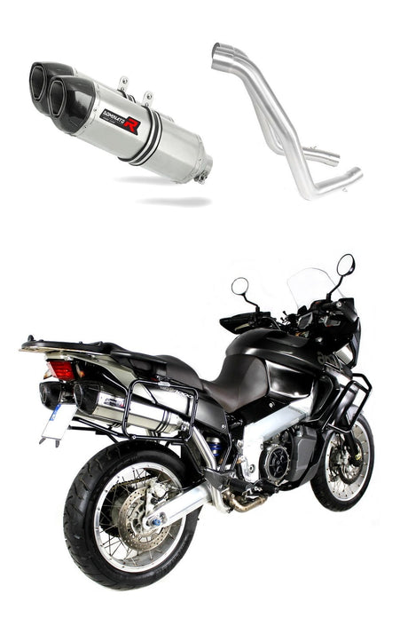 Aprilia ETV 1000 Caponord 2001 - 2004 Exhaust Silencer Muffler HP1 + dB killer medium 20 m.