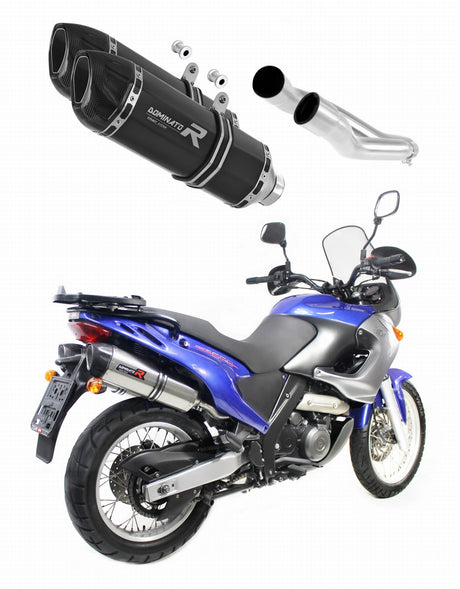 Aprilia Pegaso 650 1997 - 2000 Exhaust Silencer Muffler HP1 BLACK + dB killer medium 19 m.