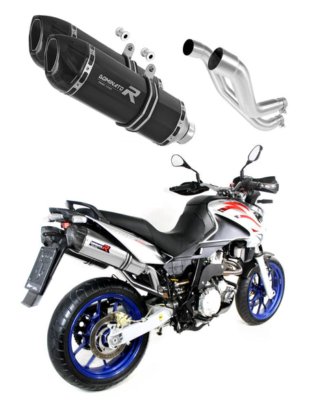 Aprilia Pegaso 650 Strada 2007 - 2010 Exhaust Silencer Muffler HP1 BLACK + dB killer medium 20 m.