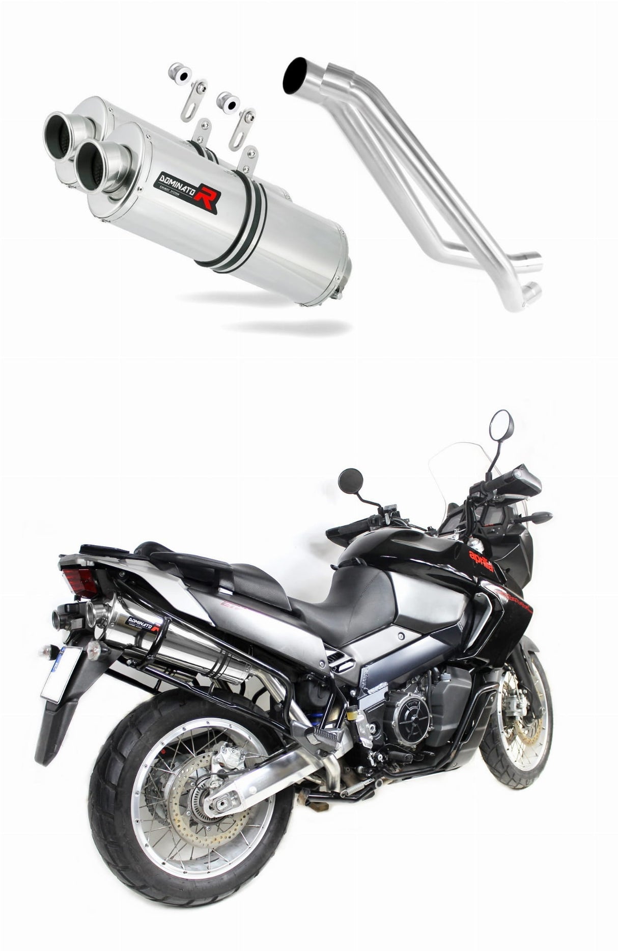 Aprilia ETV 1000 Caponord 2005 - 2007 Exhaust Silencer Muffler OV + dB killer medium 20 m.