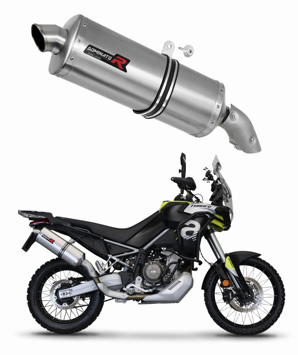 Aprilia Tuareg 660 2021 - 2023 Exhaust Silencer Muffler P7 + dB killer medium 20 m.