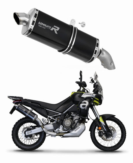 Aprilia Tuareg 660 2021 - 2023 Exhaust Silencer Muffler P7 BLACK + dB killer medium 20 m.