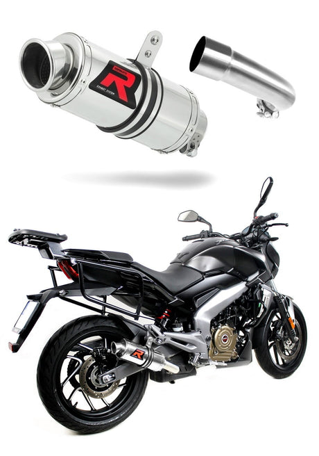 Bajaj Dominar 400 2016 - 2018 Exhaust Silencer Muffler GP1 + dB killer medium 20 m.