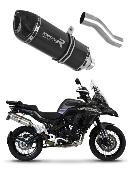 Benelli TRK 502X 2018 - 2021 Exhaust Silencer Muffler HP1 BLACK + dB killer medium 20 m.