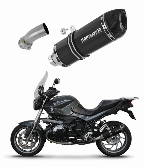 BMW R1200R 2010 - 2014 Exhaust Silencer Muffler HP1 BLACK + dB killer medium 20 m.