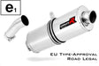 F800GT EU Approved Exhaust Silencer OVAL 2012 - 2019 20 m.