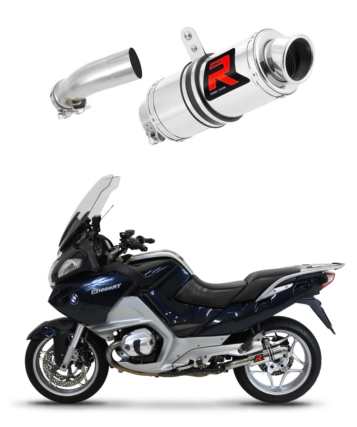 BMW R1200RT 2010 - 2013 Exhaust Silencer Muffler GP1 + dB killer medium 20 m.