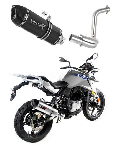 BMW G310GS 2016 - 2024 Exhaust Silencer Muffler HP1 BLACK + dB killer medium 20 m.