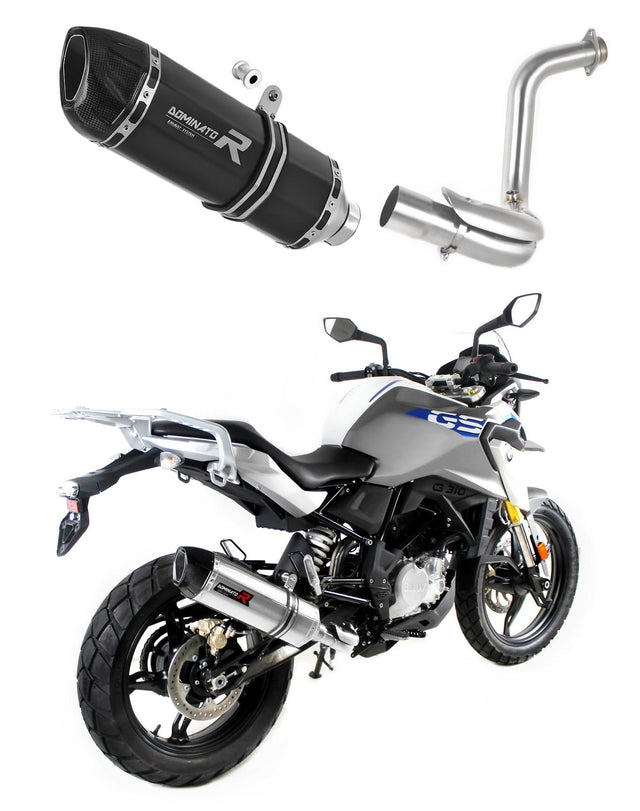 BMW G310GS 2016 - 2024 Exhaust Silencer Muffler HP1 BLACK + dB killer medium 20 m.