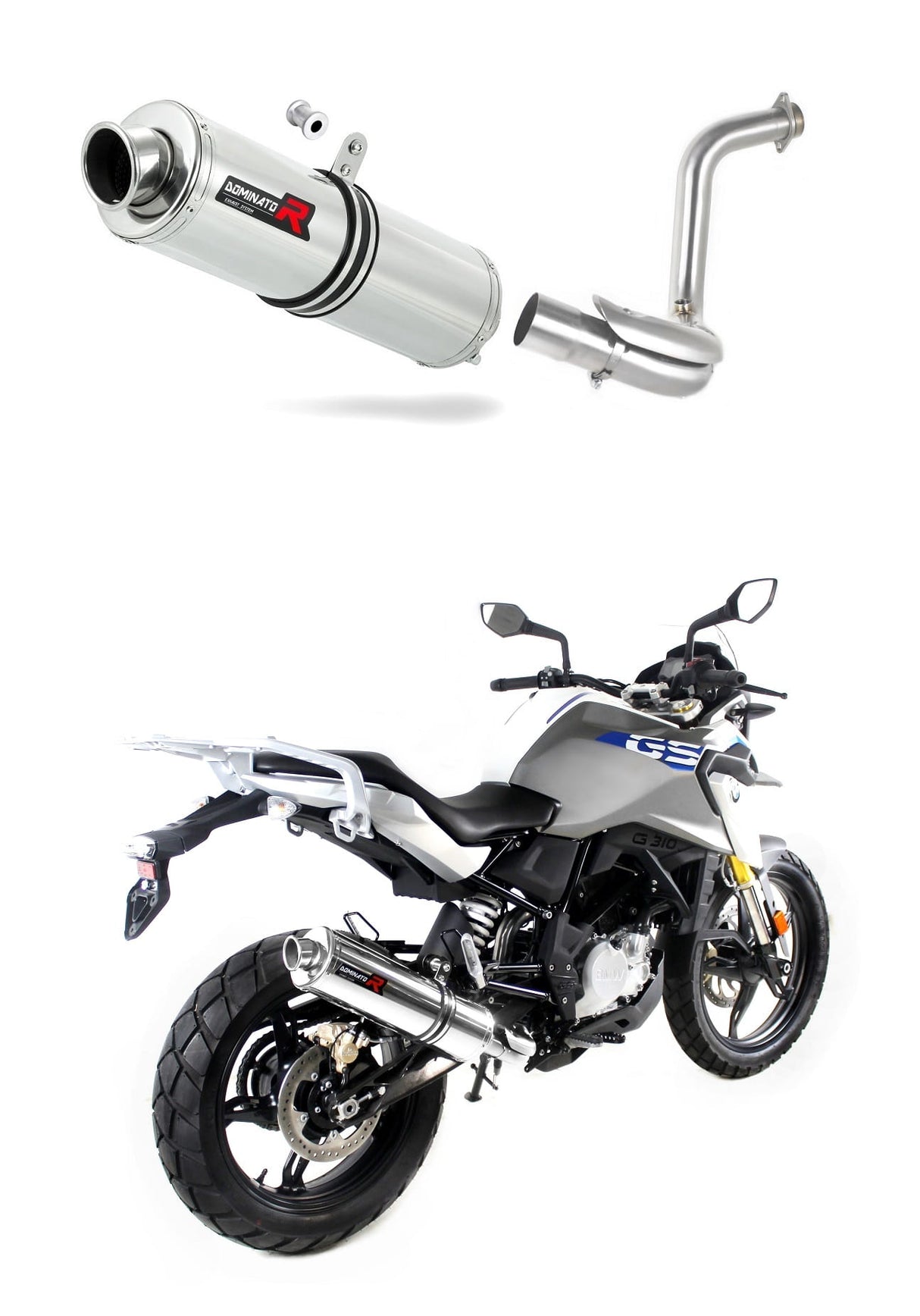 BMW G310GS 2016 - 2024 Exhaust Silencer Muffler ST + dB killer medium 20 m.