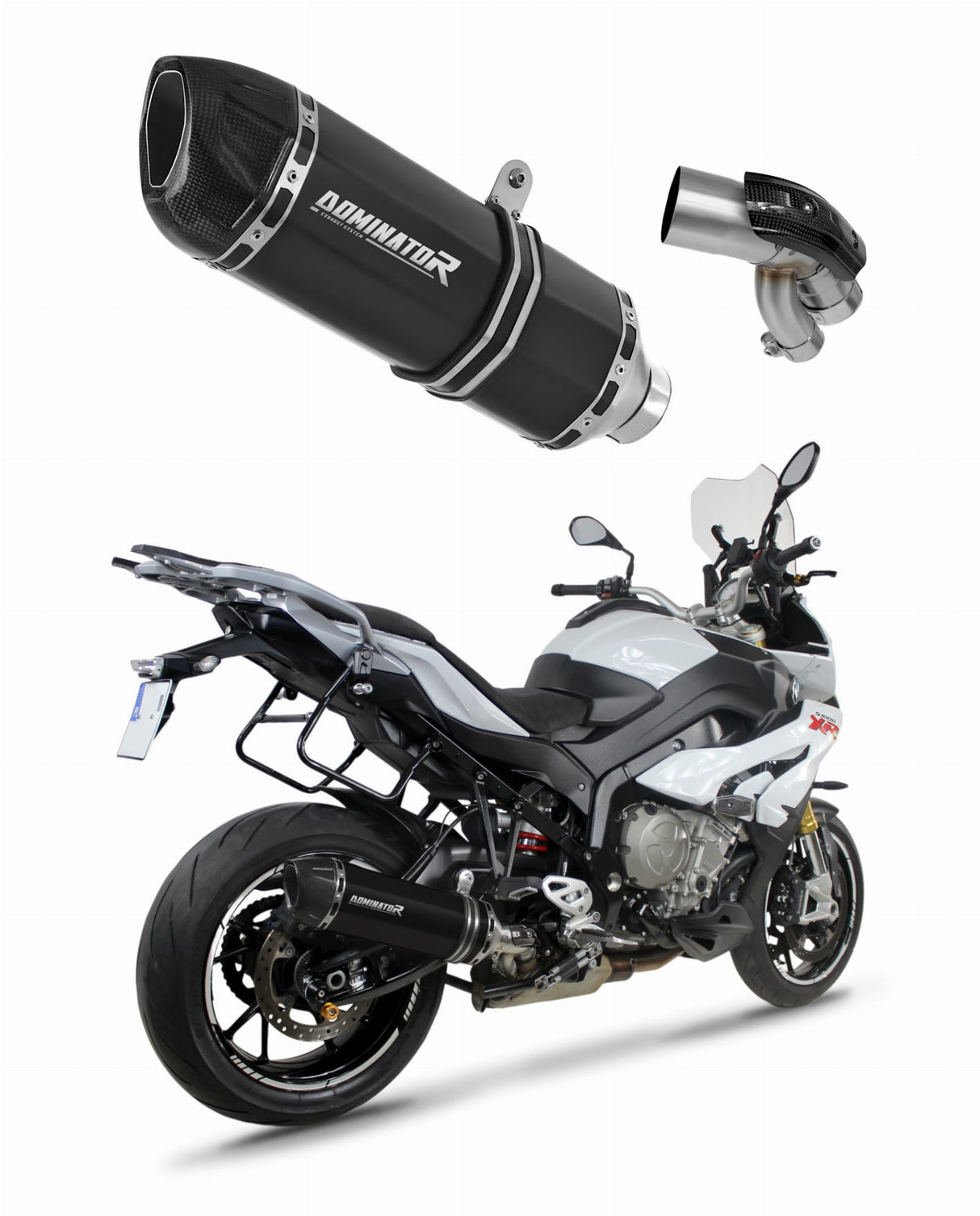 BMW S1000XR 2015 - 2019 Exhaust Silencer Muffler HP1 BLACK + dB killer medium 20 m.