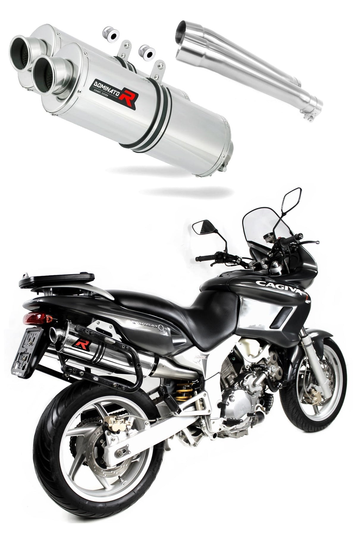 Cagiva Navigator 1000 2000 - 2006 Exhaust Silencer Muffler OV + dB killer medium 20 m.