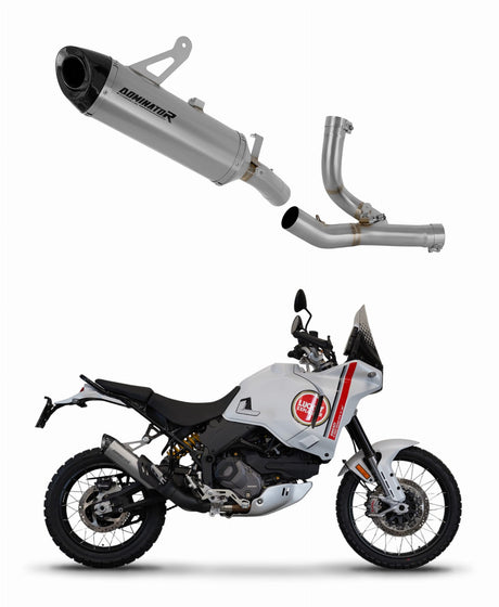 Ducati Desert X 2022 - 2023 Exhaust System Collector Silencer Titanium HP8 + dB killer 20 m.