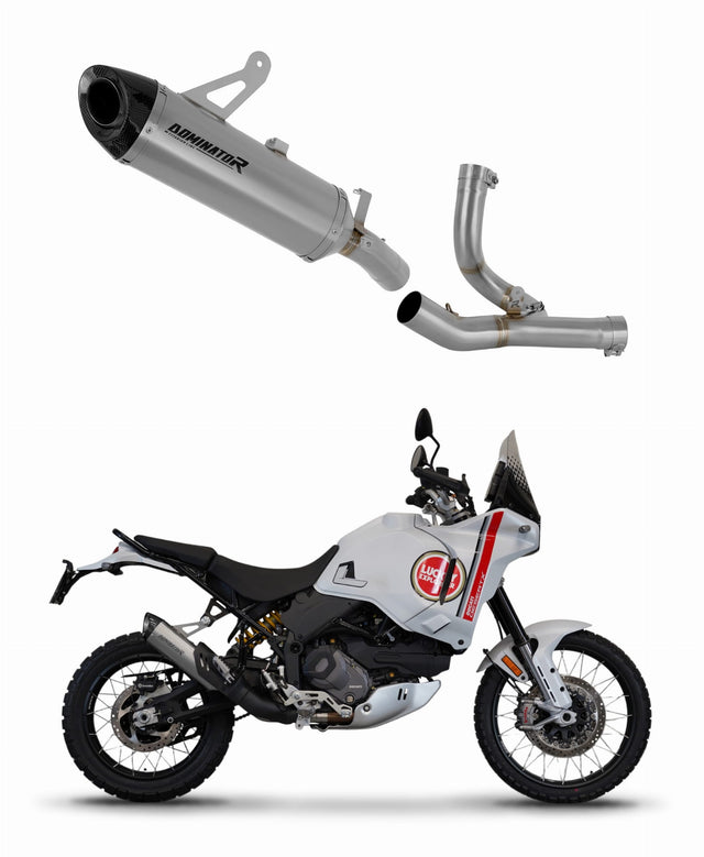 Ducati Desert X 2022 - 2023 Exhaust System Collector Silencer Titanium HP8 + dB killer 20 m.
