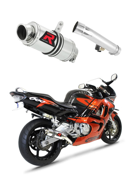 Honda CBR 600 F2 / F3 1991 - 1998 Exhaust Silencer Muffler GP1 + dB killer medium 19 m.