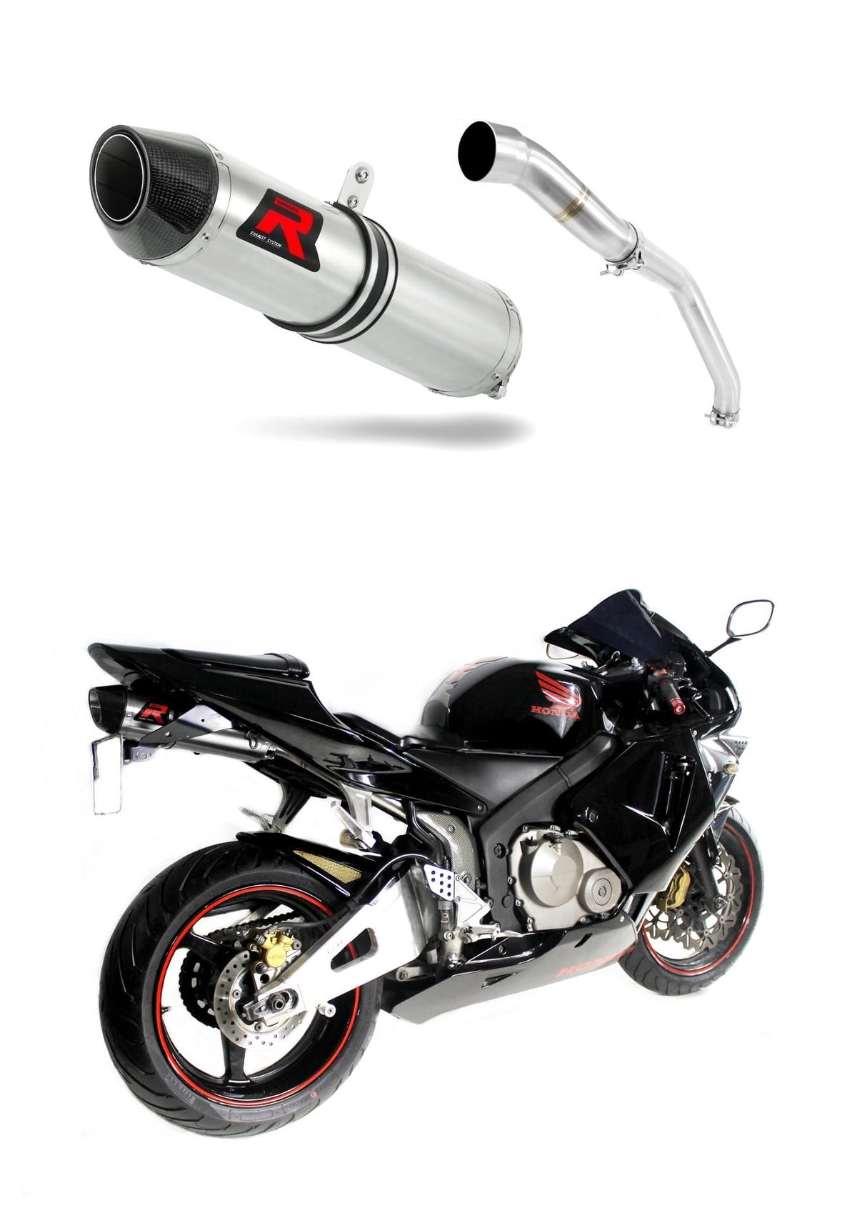 Honda CBR 600RR 2003 - 2004 Exhaust Silencer Muffler HP2 + dB killer medium 20 m.