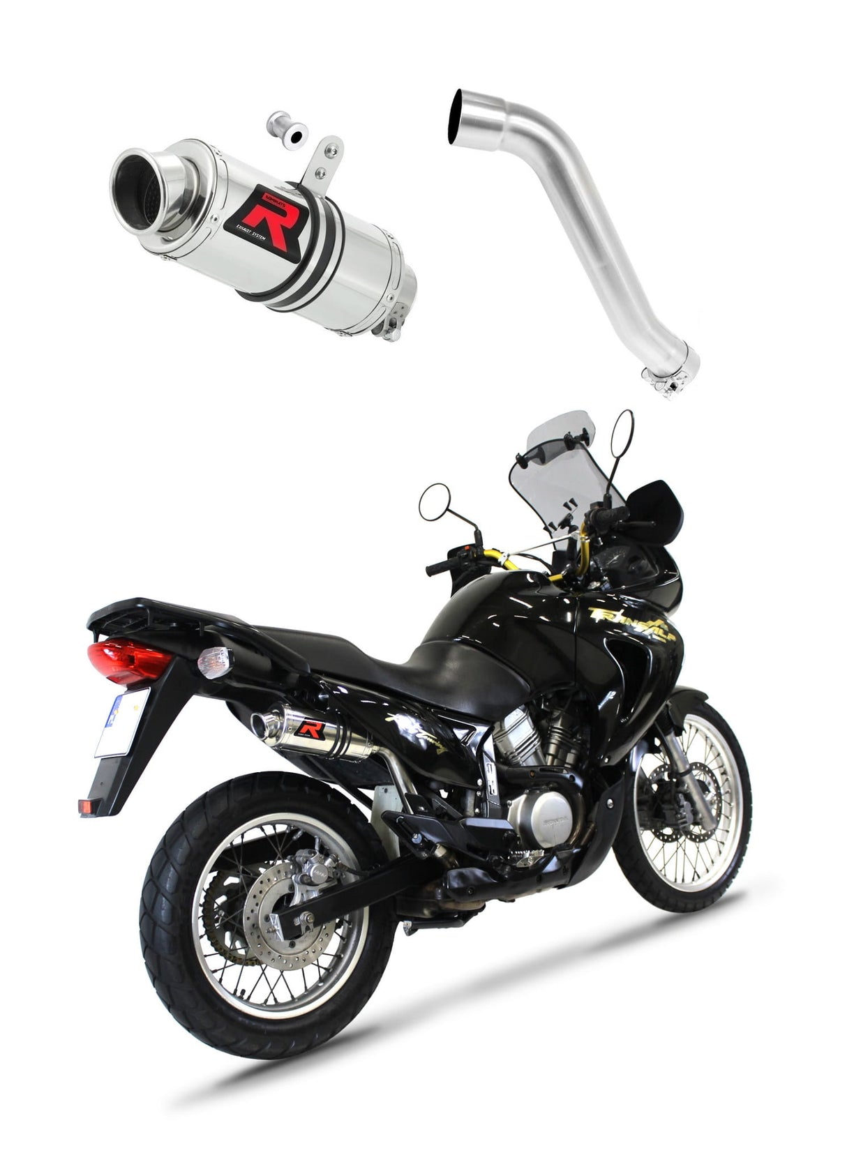 Honda XL 650 V TRANSALP 2001 - 2007 Exhaust Silencer Muffler GP1 + dB killer medium 20 m.