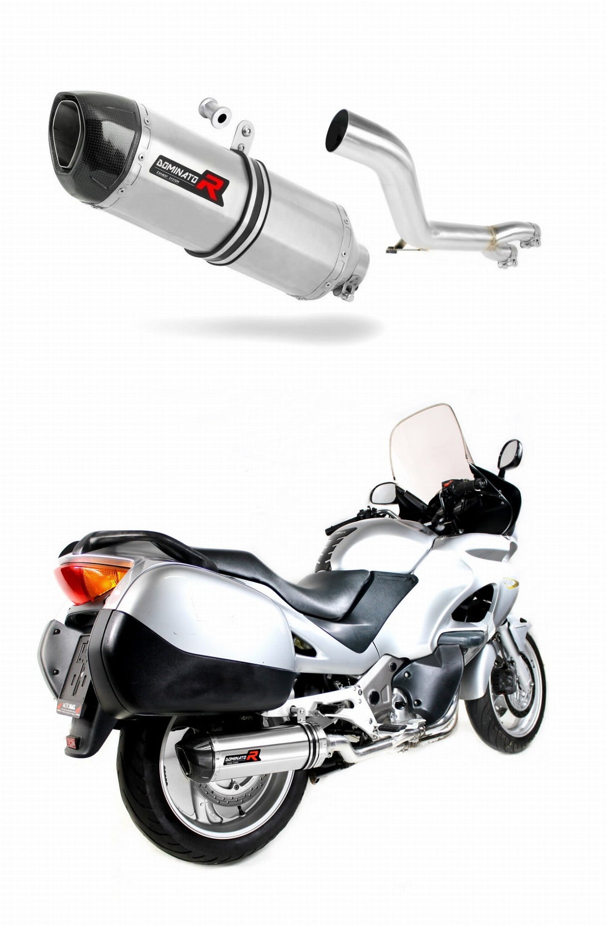 Honda NT 650 V DEAUVILLE RC47 1998 - 2005 Exhaust Silencer Muffler HP1 + dB killer medium 19 m.