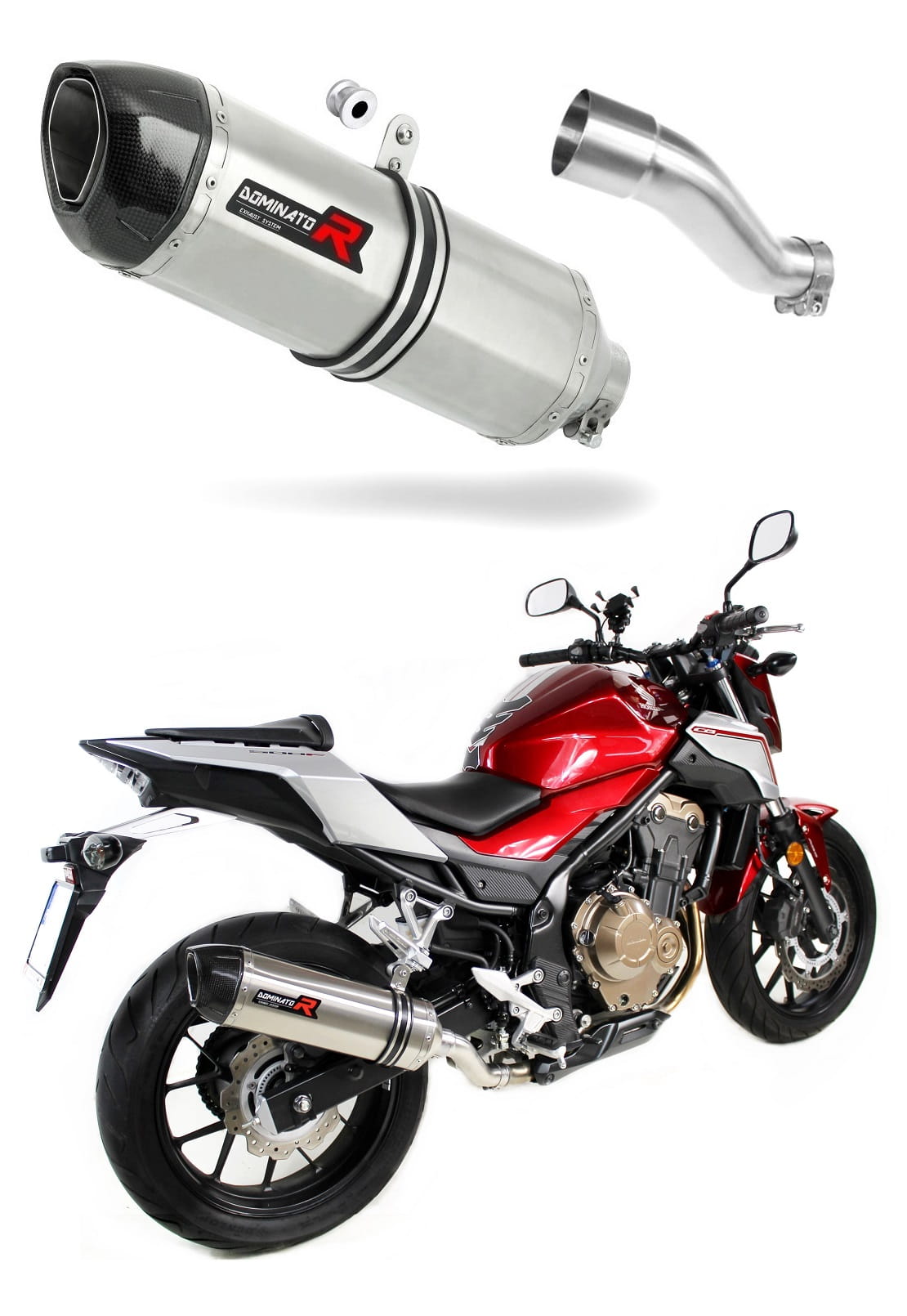 Honda CB 500 F 2016 - 2019 Exhaust Silencer Muffler HP1 + dB killer medium 20 m.