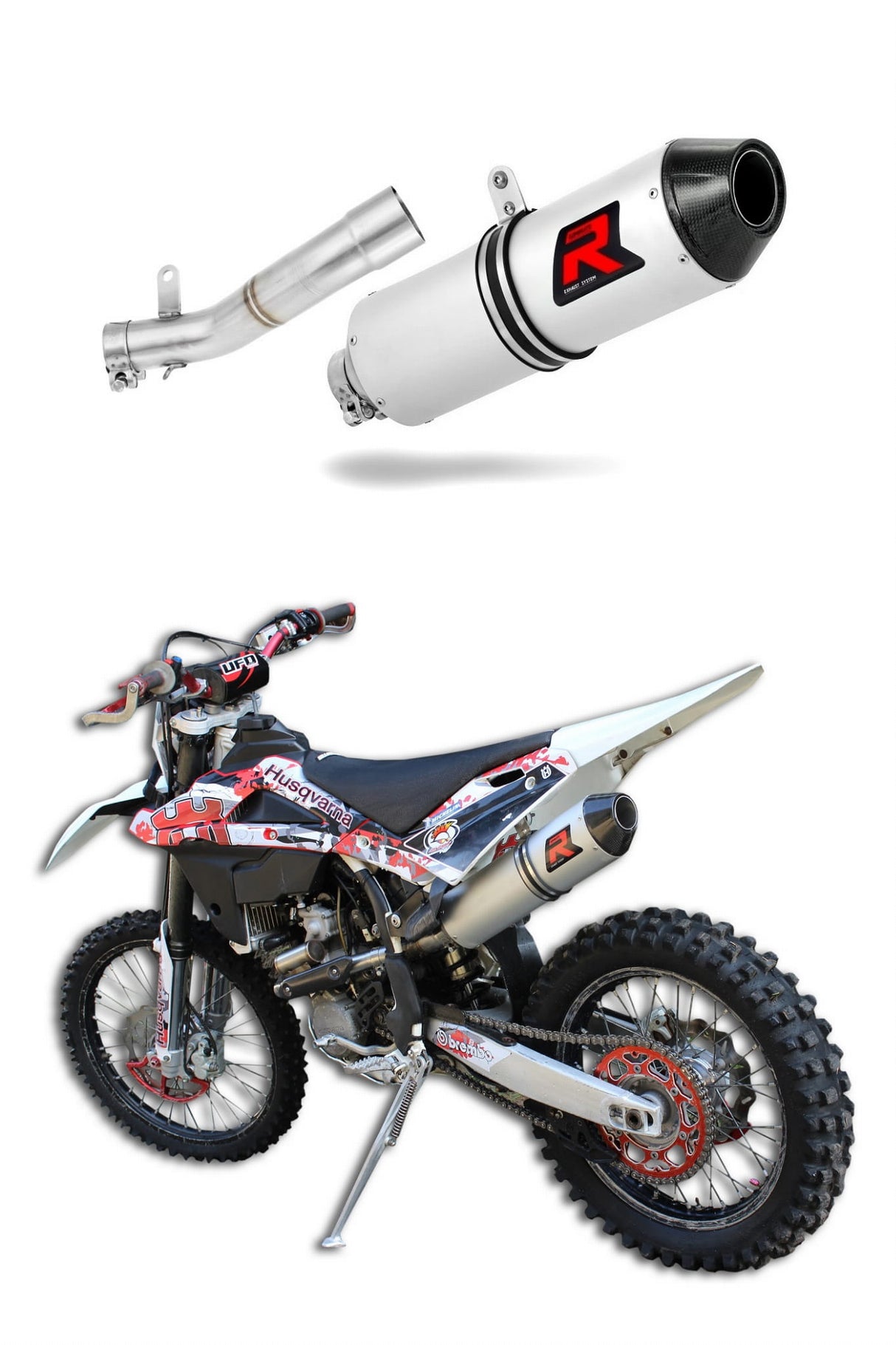 Husqvarna TXC 310 R 2013 - 2014 Exhaust Silencer Muffler MX2 + dB killer medium 20 m.