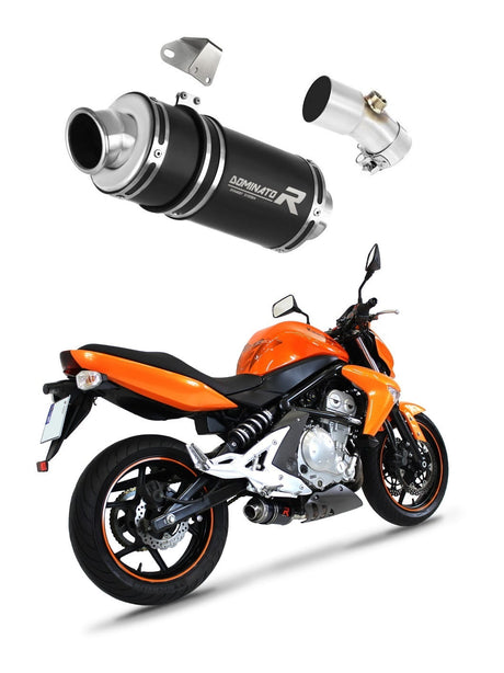 Kawasaki ER - 6 N / F 650 2006 - 2008 Exhaust Silencer Muffler GP1 BLACK + dB killer medium 20 m.