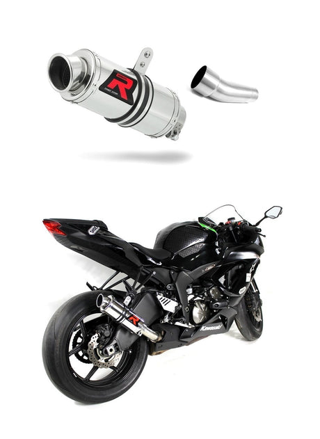 Kawasaki ZX6R 636 2009 - 2024 Exhaust Silencer Muffler GP1 + dB killer medium 20 m.