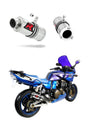 Kawasaki ZRX 1200 S 2001 - 2007 Exhaust Silencer Muffler GP1 + dB killer medium 20 m.