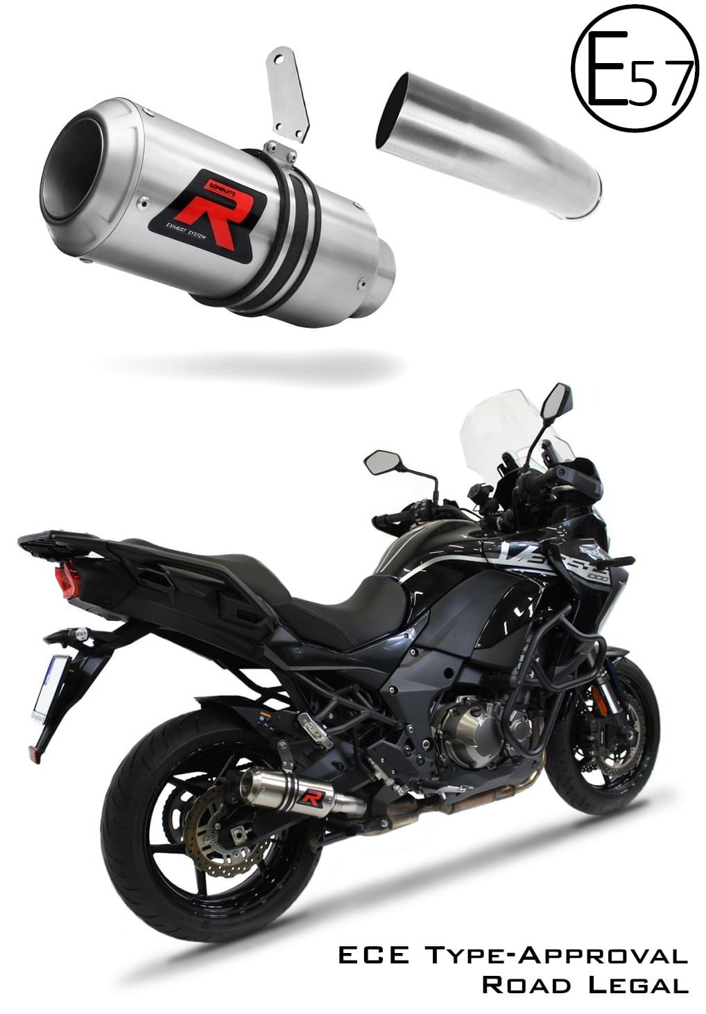 VERSYS 1000 EU Approved Exhaust Silencer GP 2019 - 2024 20 m.
