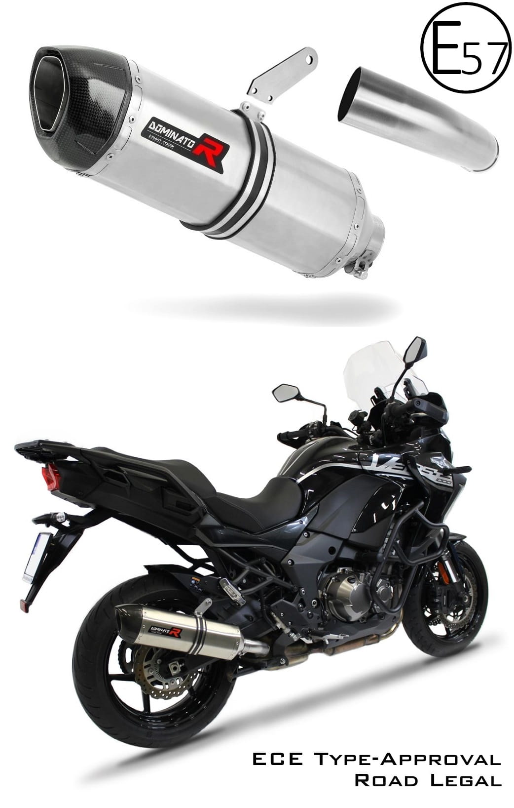 VERSYS 1000 EU Approved Exhaust Silencer HP1 2019 - 2024 20 m.