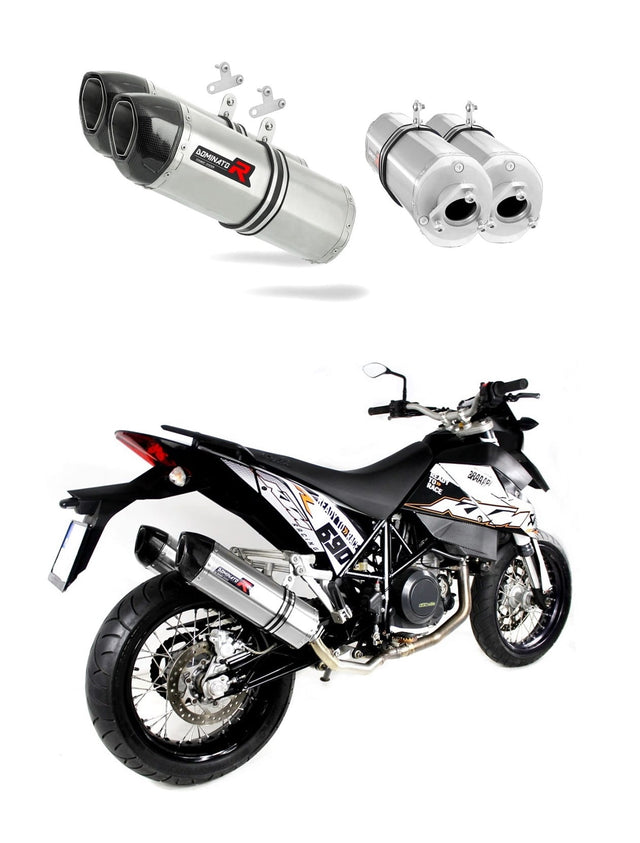 KTM 690 SM SUPERMOTO Exhaust Silencer Muffler HP1 + dB killer medium
