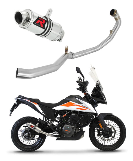 KTM 390 Adventure 2020 - 2024 Full Exhaust System Collector Silencer GP1 + dB killer medium 20 m.