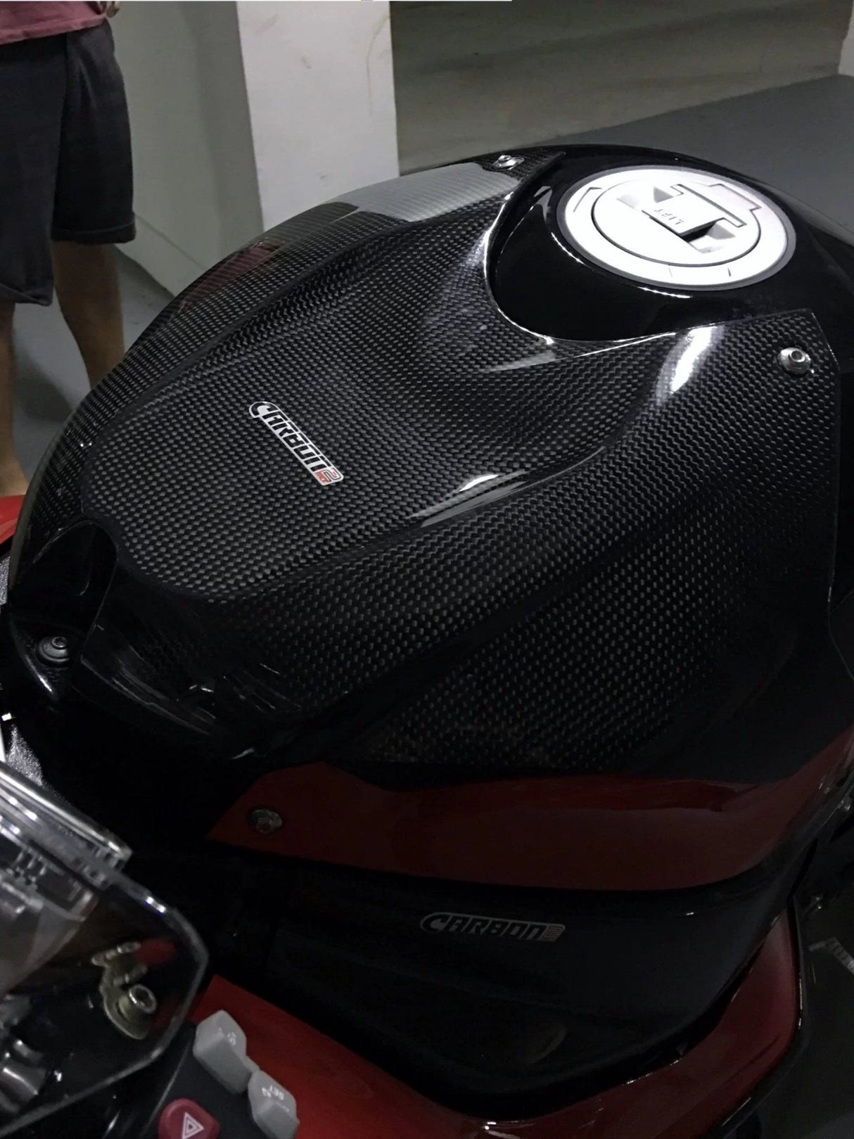 BMW S 1000R 2014-2020 Carbon Fiber Front Tank Airbox Cover