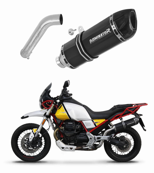Moto Guzzi V85 TT 2021 - 2023 Exhaust Silencer Muffler HP1 BLACK + dB killer 20 m.