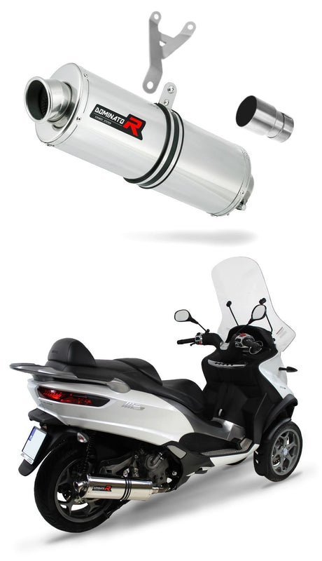 Piaggio MP3 500 2008 - 2022 Exhaust Silencer Muffler OV + dB killer medium 20 m.