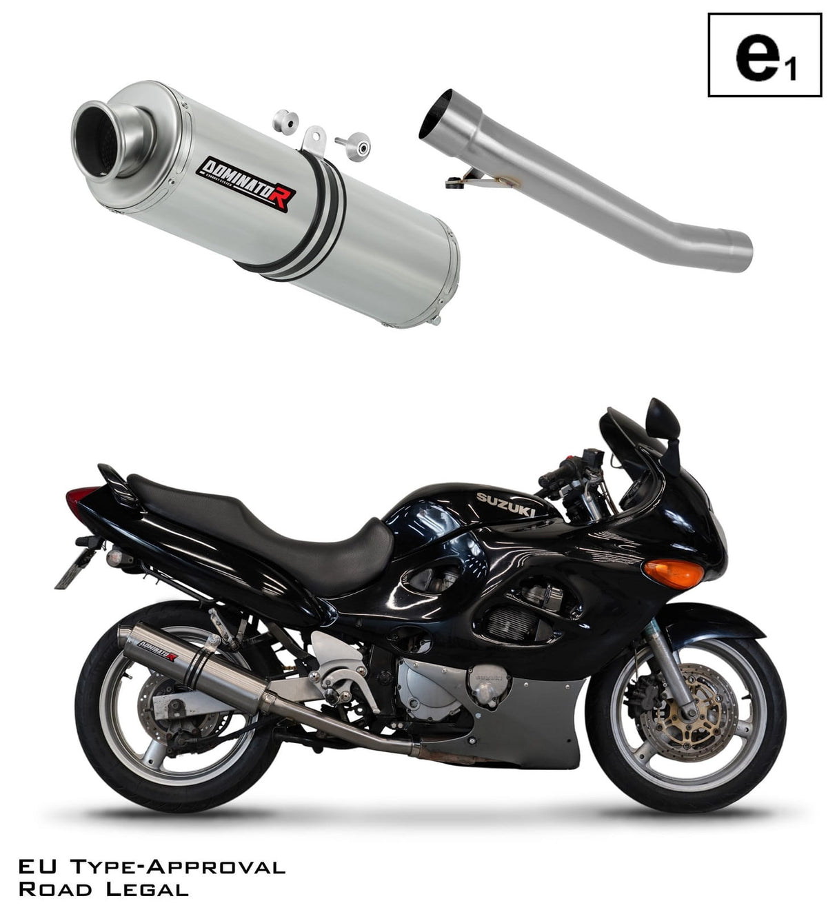 Suzuki GSXF 600 1998 - 2006 EU Approved Exhaust Silencer ST 19 m.
