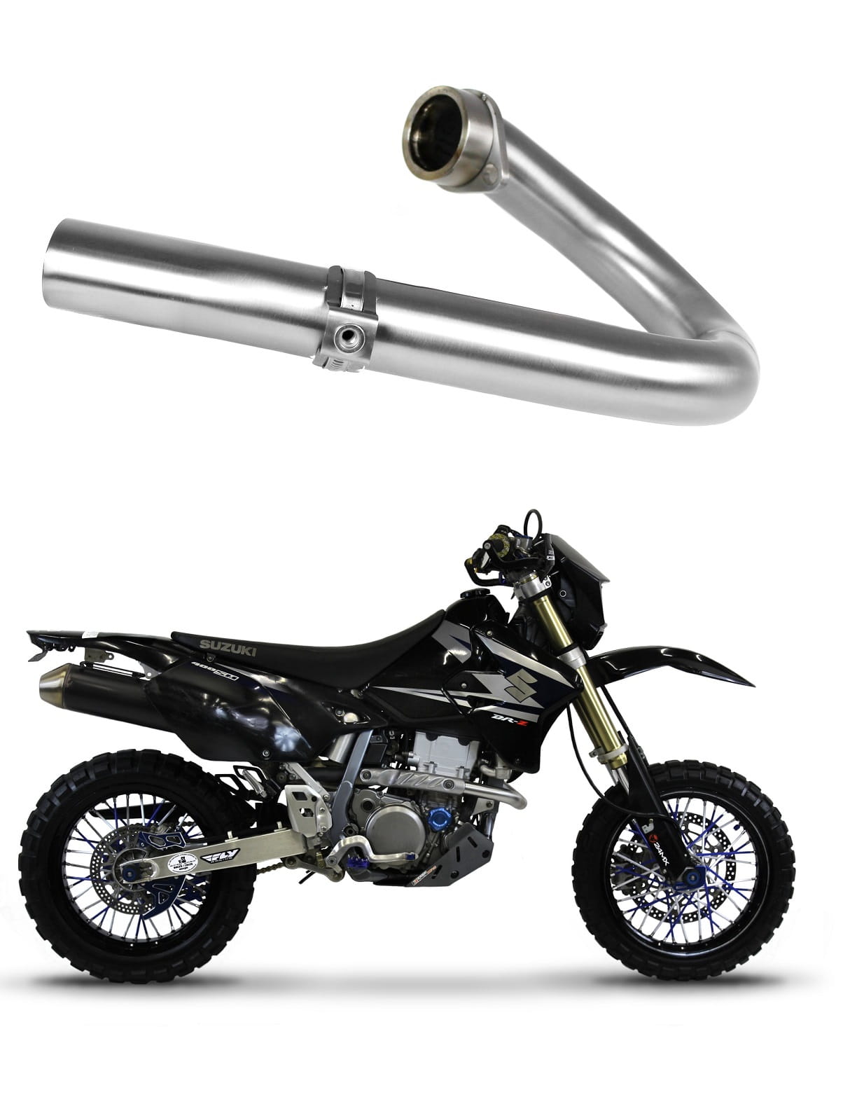 DR-Z 400 S / SM Exhaust Header pipe 2000 - 2019 20 m.