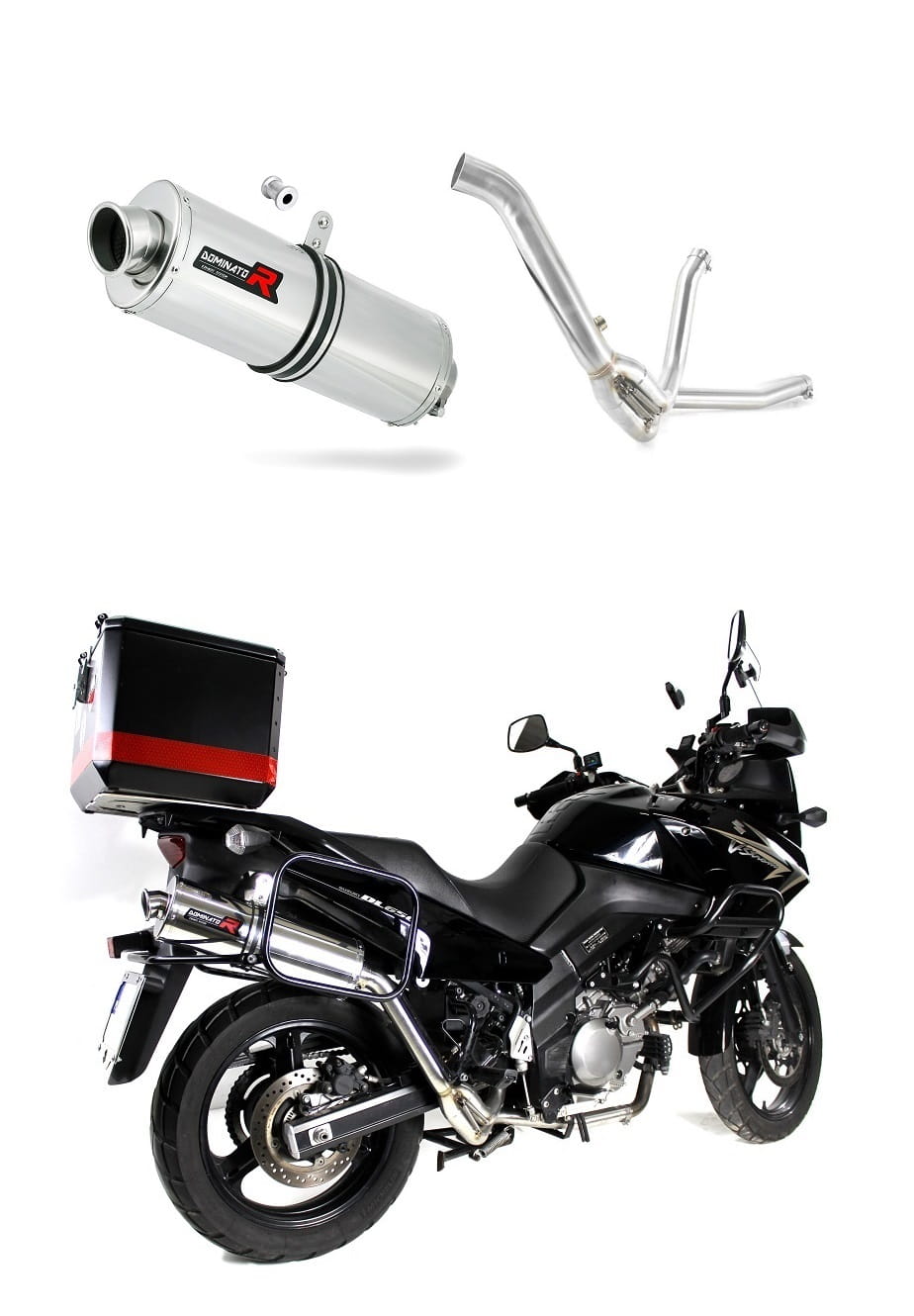 Suzuki DL 650 V Strom 2007 - 2011 Exhaust Silencer Muffler OV + dB killer medium 20 m.