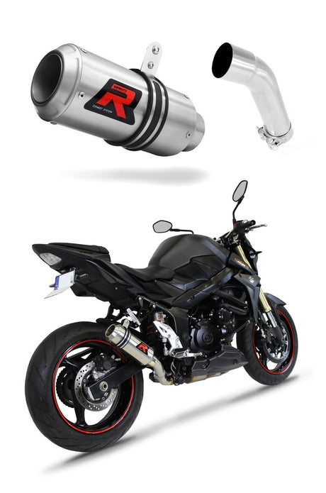 Suzuki GSR 750 2011 - 2016 Exhaust Silencer Muffler GP + dB killer medium 20 m.